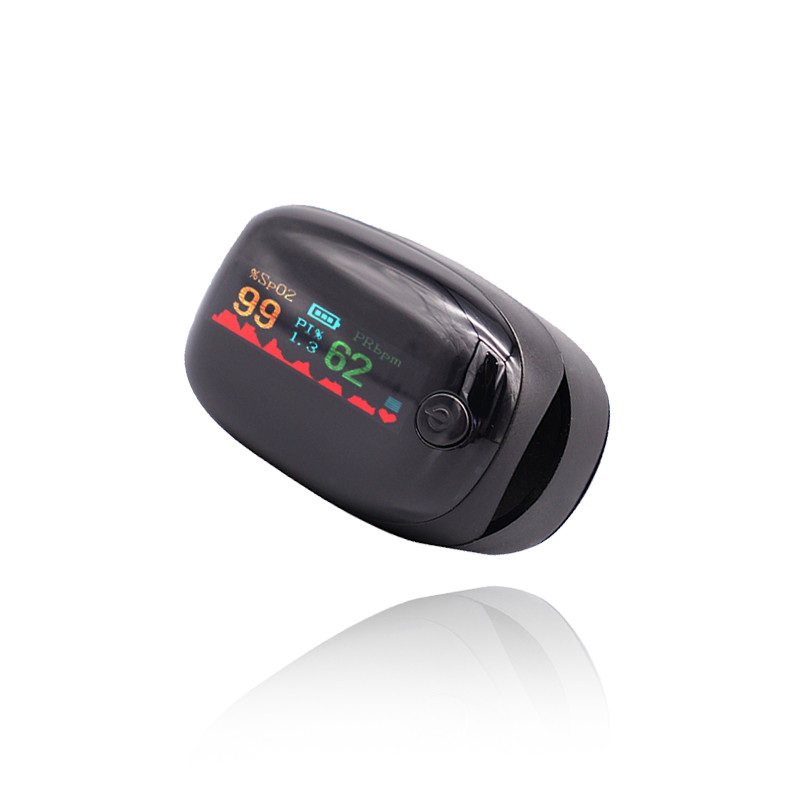 Εγχώριος ιατρικός σφυγμός Oximeter τέσσερα χρώμα OLED 0,96 μετρητών οξυγόνου αίματος δάχτυλων του ISO»